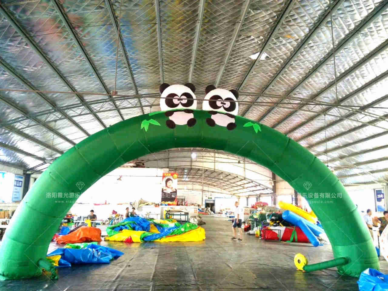 漳州熊猫喷绘拱门